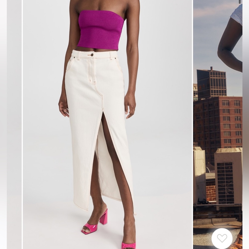 BRAND NEW LIONESS BARBARA SPLIT MIDI SKIRT